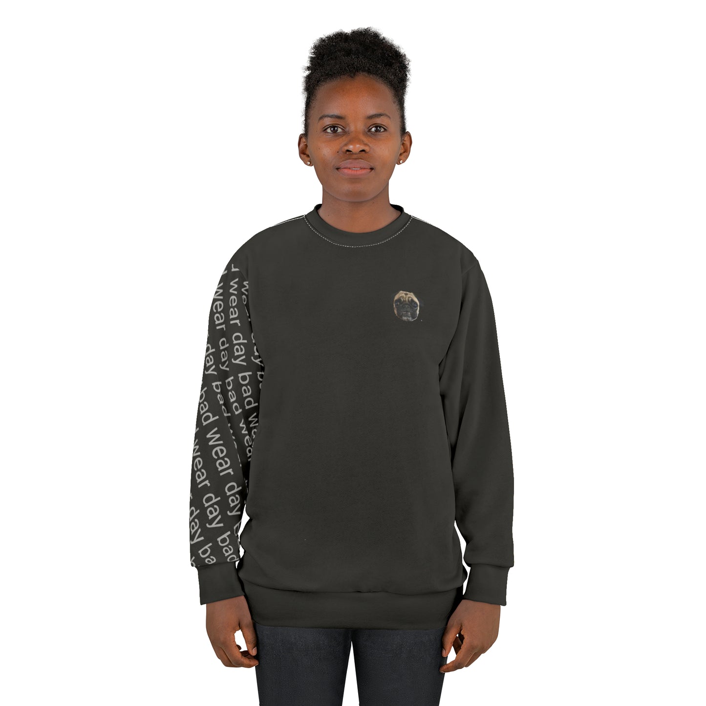 Black Unisex Sweatshirt (AOP)