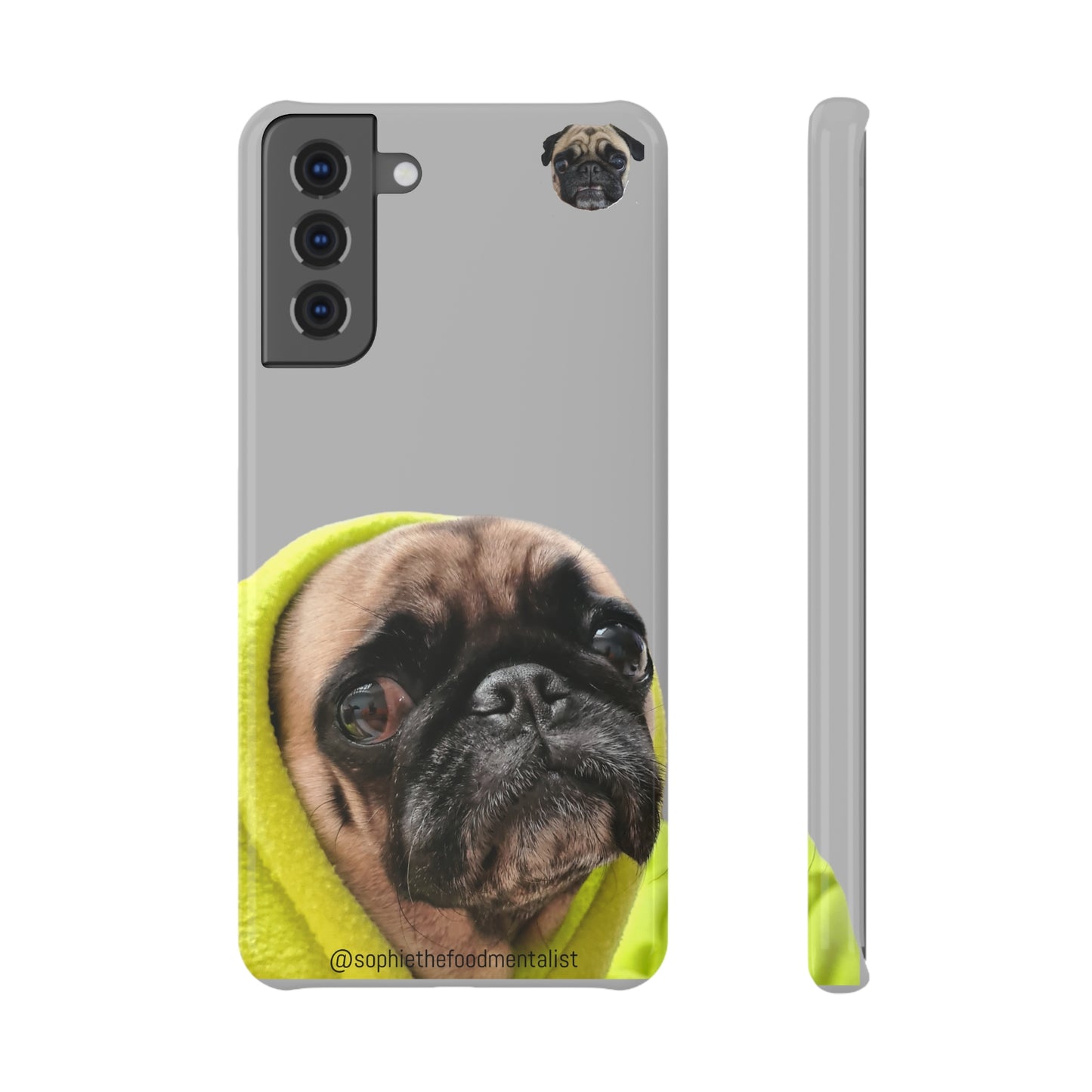 Slim Snap Pug Case Samsung S21