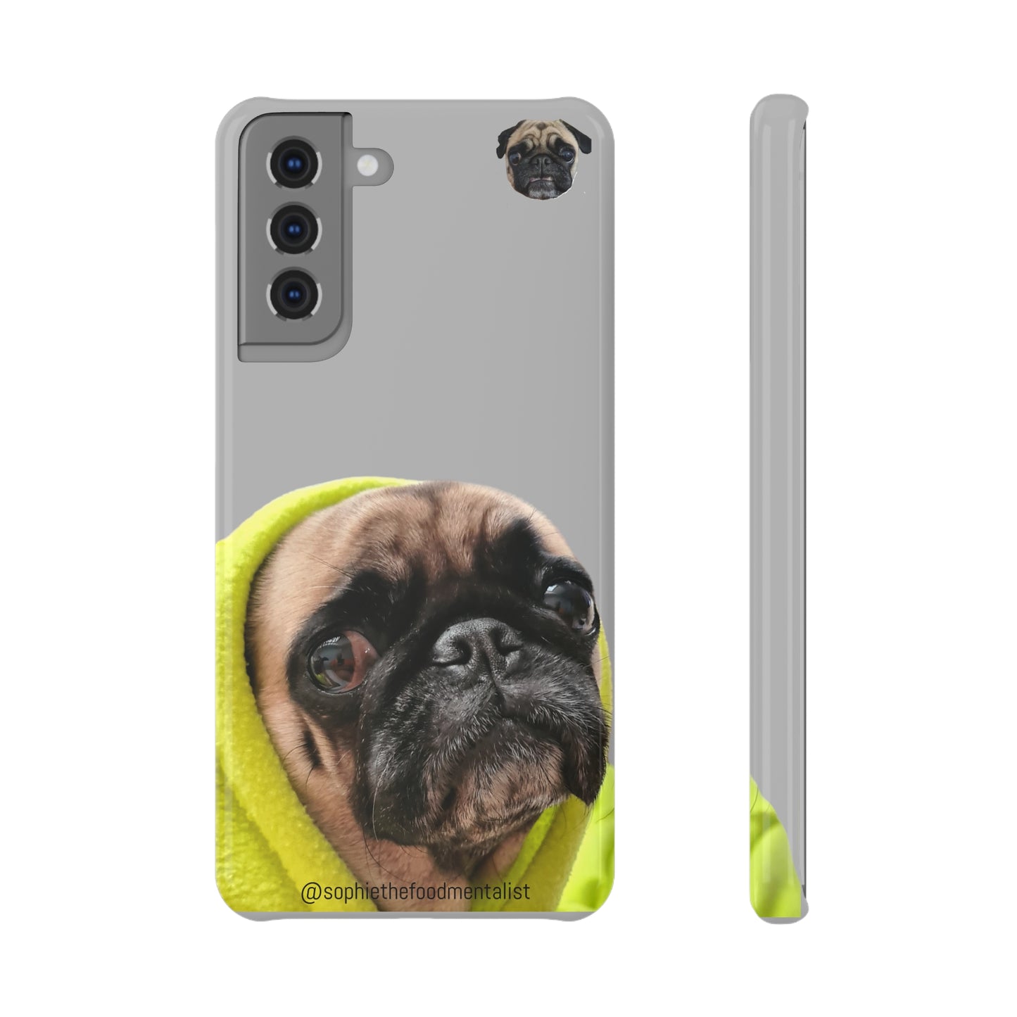 Slim Snap Pug Case Samsung S21