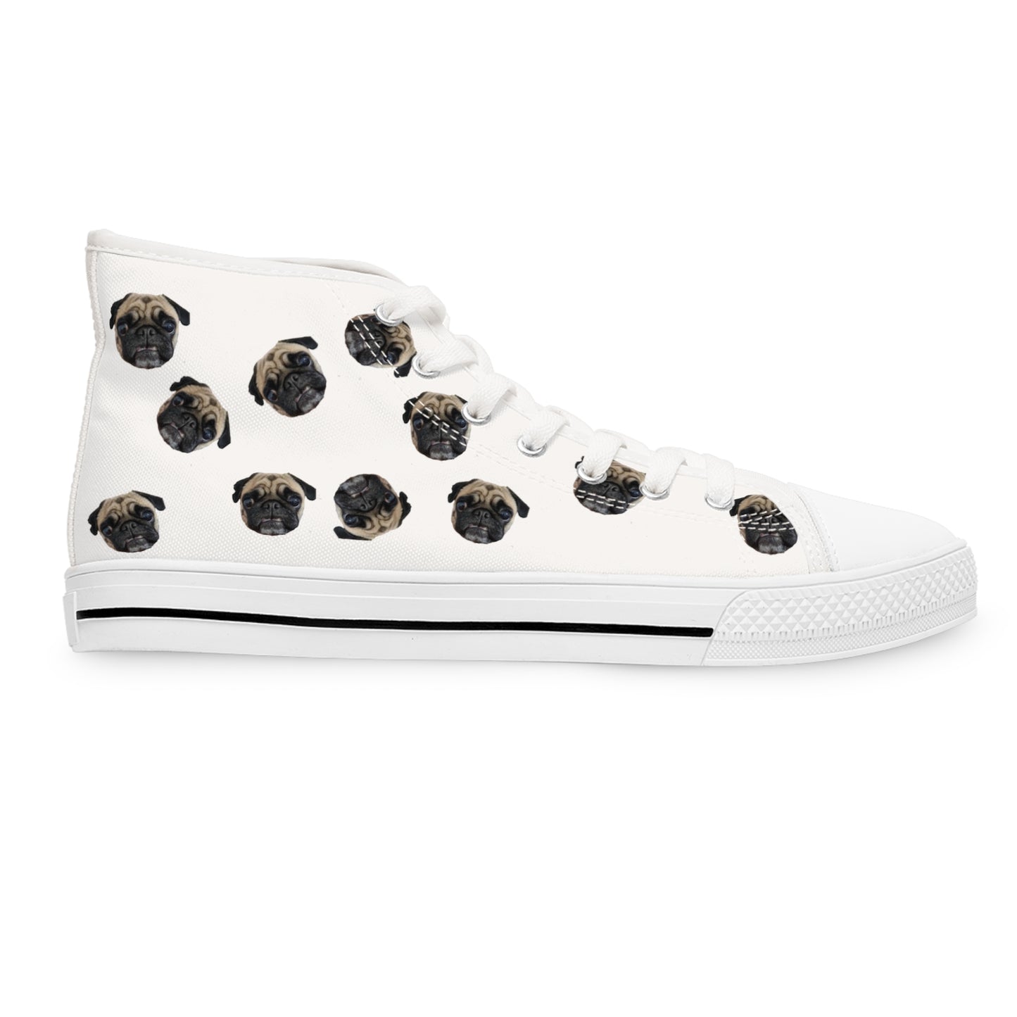 Women's High Top Pug Sneakers