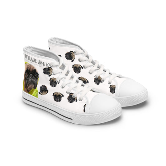 Women's High Top Pug Sneakers