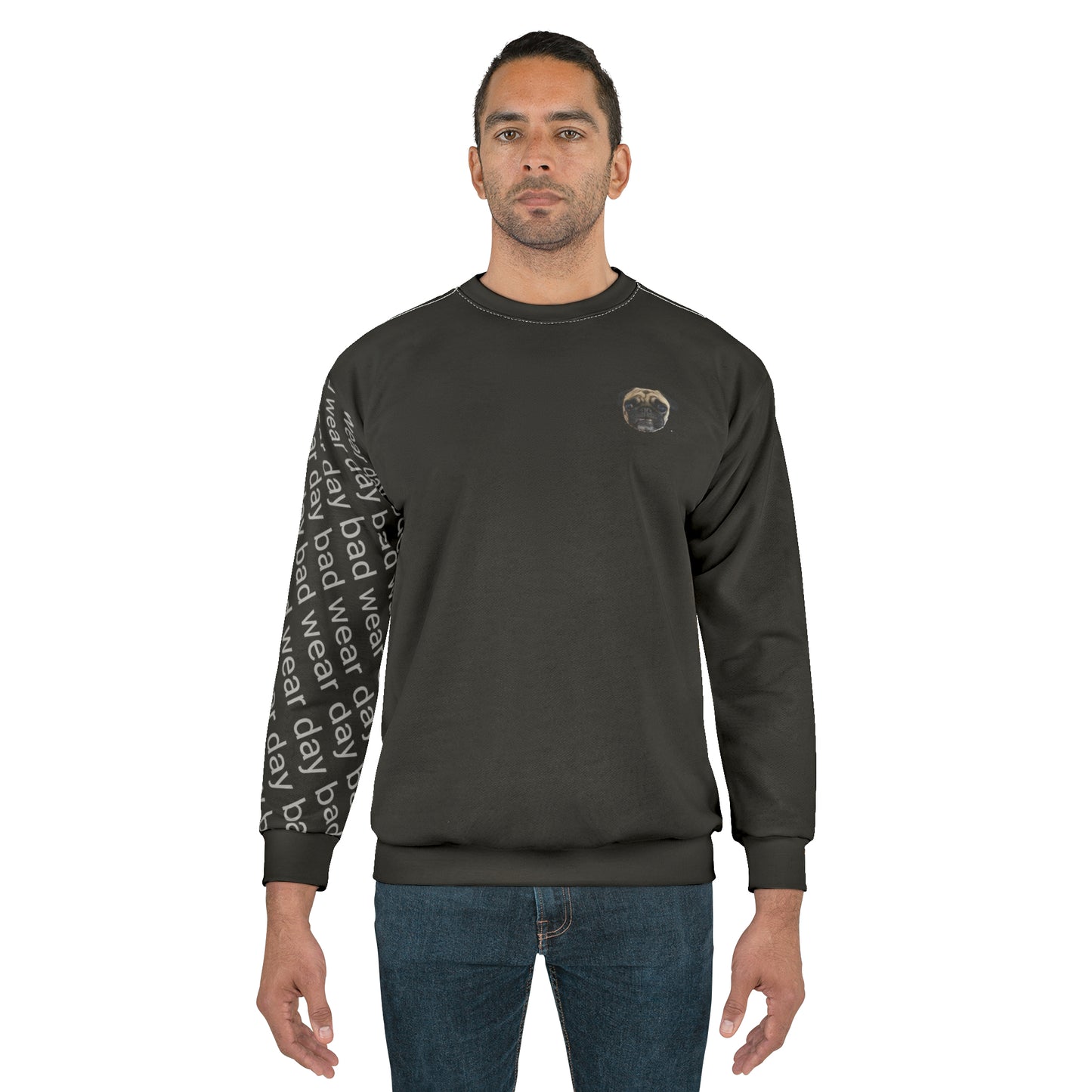 Black Unisex Sweatshirt (AOP)